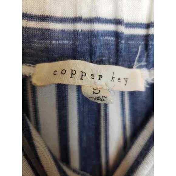 Copper Key Striped Overalls Jumpsuit - small - Picture 3 of 12